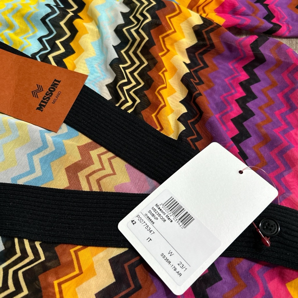Missoni zigzag cover up cardigan maxi dress NWT - Picture 7 of 13